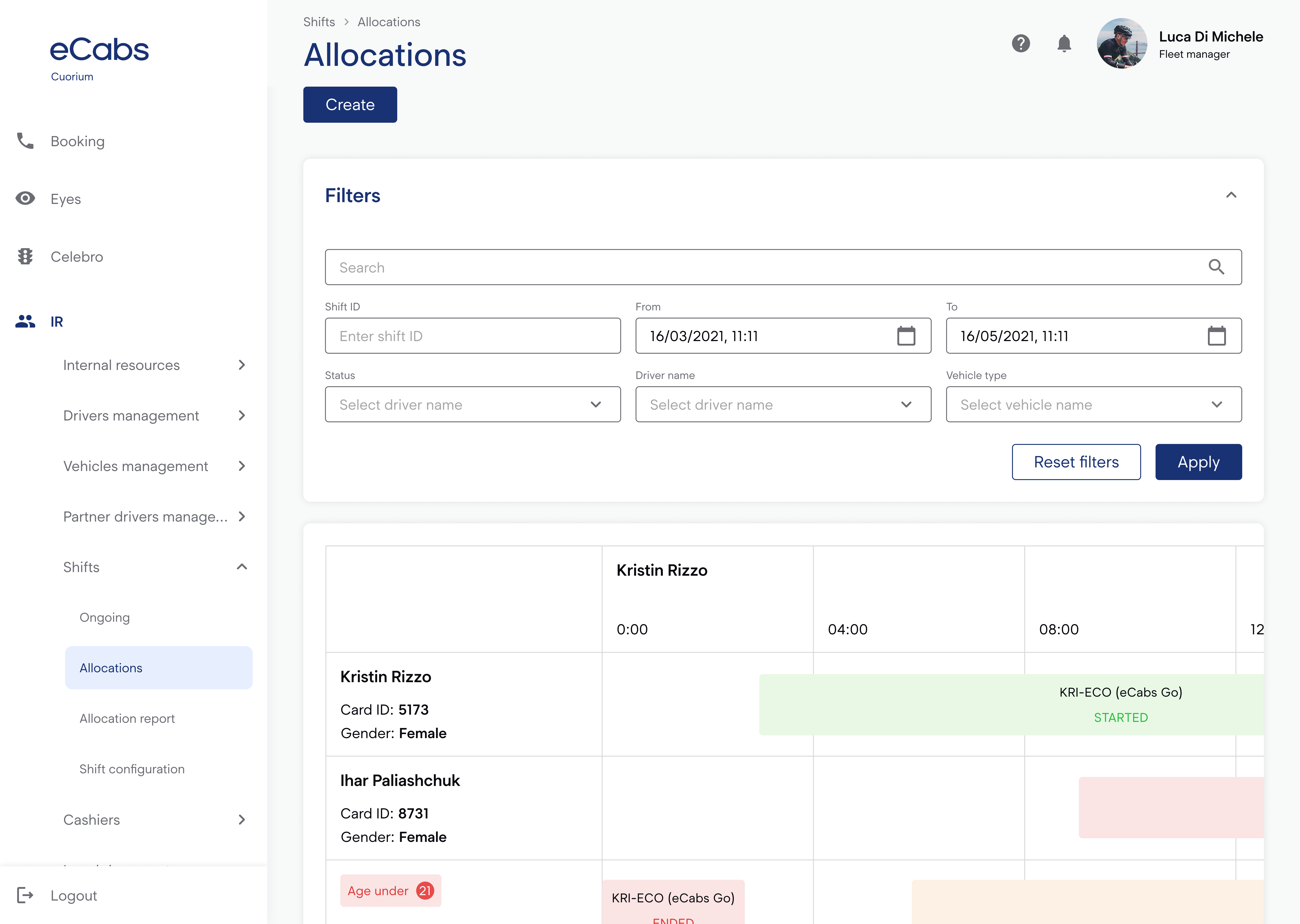 Shifts-–-Allocations